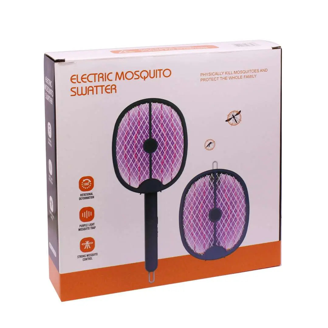 Raqueta mata insectos plegable recargable