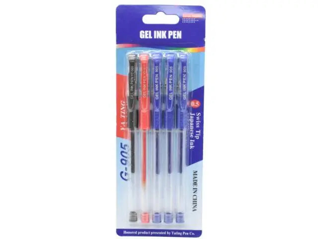 Lapiceras tinta gel x5 unidades