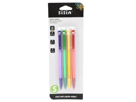 Lápices mecánicos portaminas x4 unidades