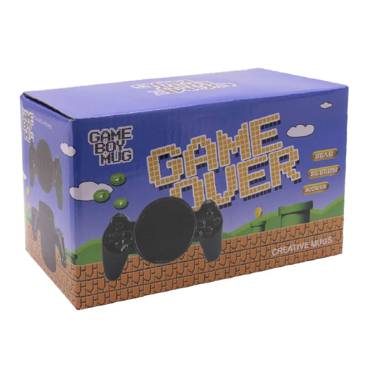 Taza cerámica Game Over agarre joystick