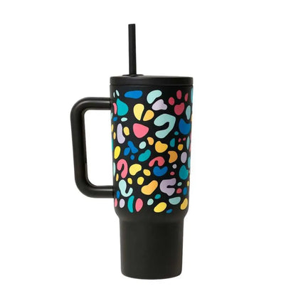 Vaso térmico con tapa y agarre – diseño moderno