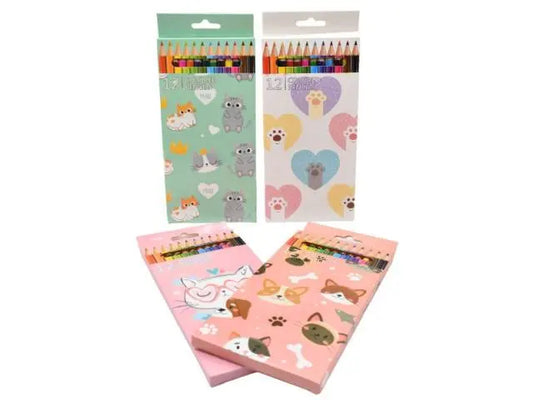 Lapices de colores cute x12 unidades