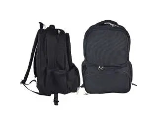 Mochila negra con compartimientos 3 en 1