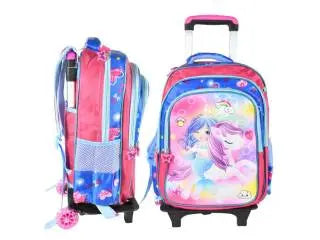 Mochila carrito con lonchera térmica y cartuchera 40x30x14cm