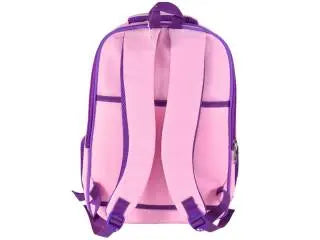 Mochila rosa con compartimientos 3 en 1