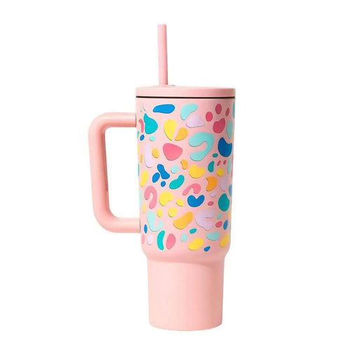 Vaso térmico con tapa y agarre – diseño moderno