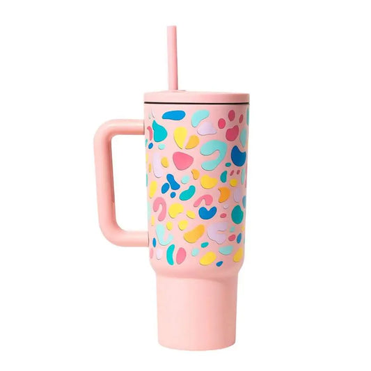 Vaso térmico con tapa y agarre – diseño moderno