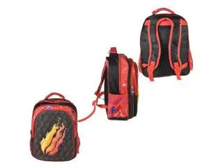 Mochila roja con lonchera térmica y cartuchera 40x30x17cm