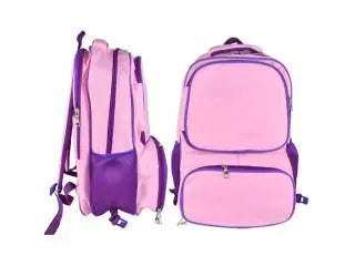 Mochila rosa con compartimientos 3 en 1