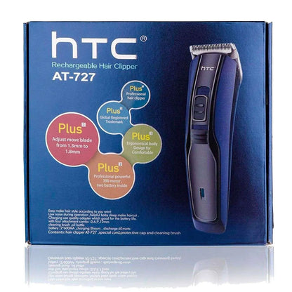 Cortapelo inalambrica HTC AT-727 gris y negro