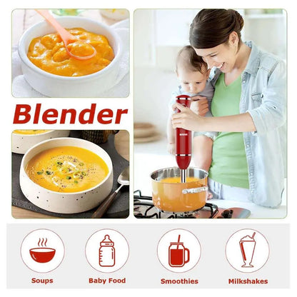 Mixer Marvo Acero Inoxidable Rojo