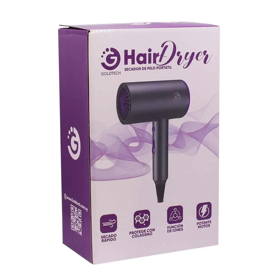 Secador de pelo portatil Goldtech