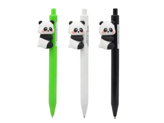 Lapicera retráctil panda 14cm.