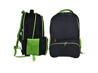 Mochila negra con compartimientos 3 en 1