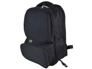Mochila negra con compartimientos 3 en 1