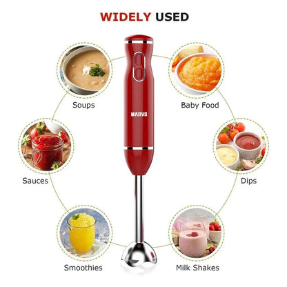 Mixer Marvo Acero Inoxidable Rojo