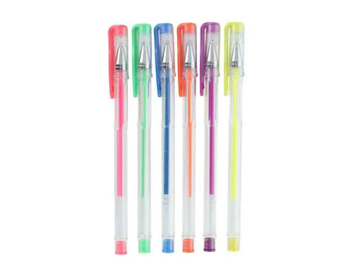 Lapiceras de gel colores x6 unidades