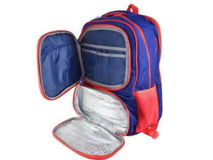 Mochila azul con compartimientos 3 en 1