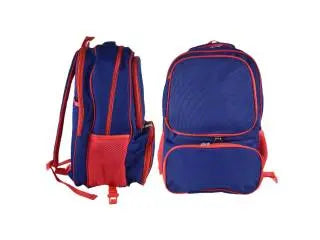 Mochila azul con compartimientos 3 en 1