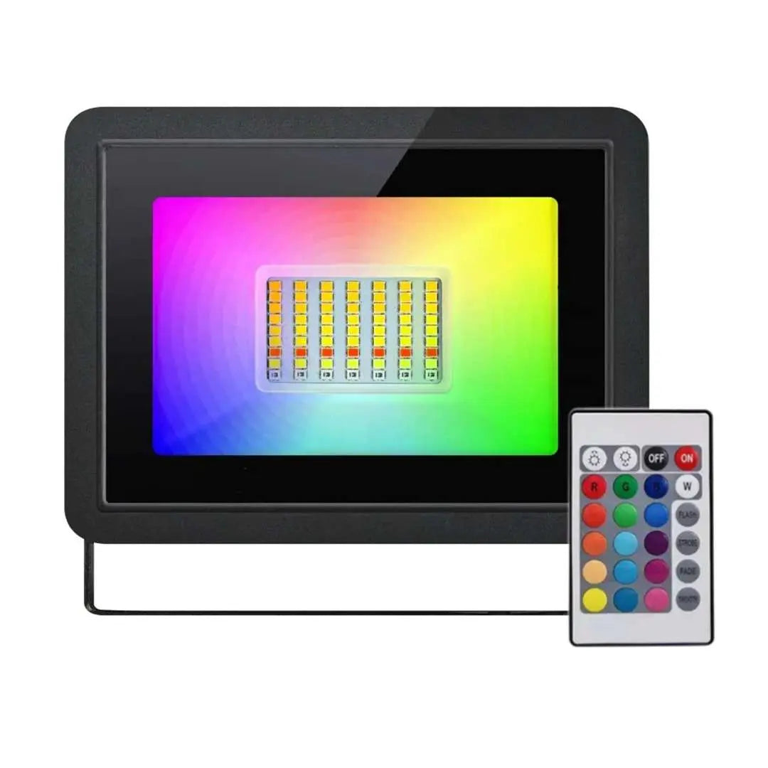Reflector LED RGB 20 W con Control Remoto – IP66