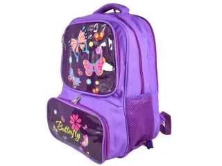 Mochila violeta con compartimientos 3 en 1