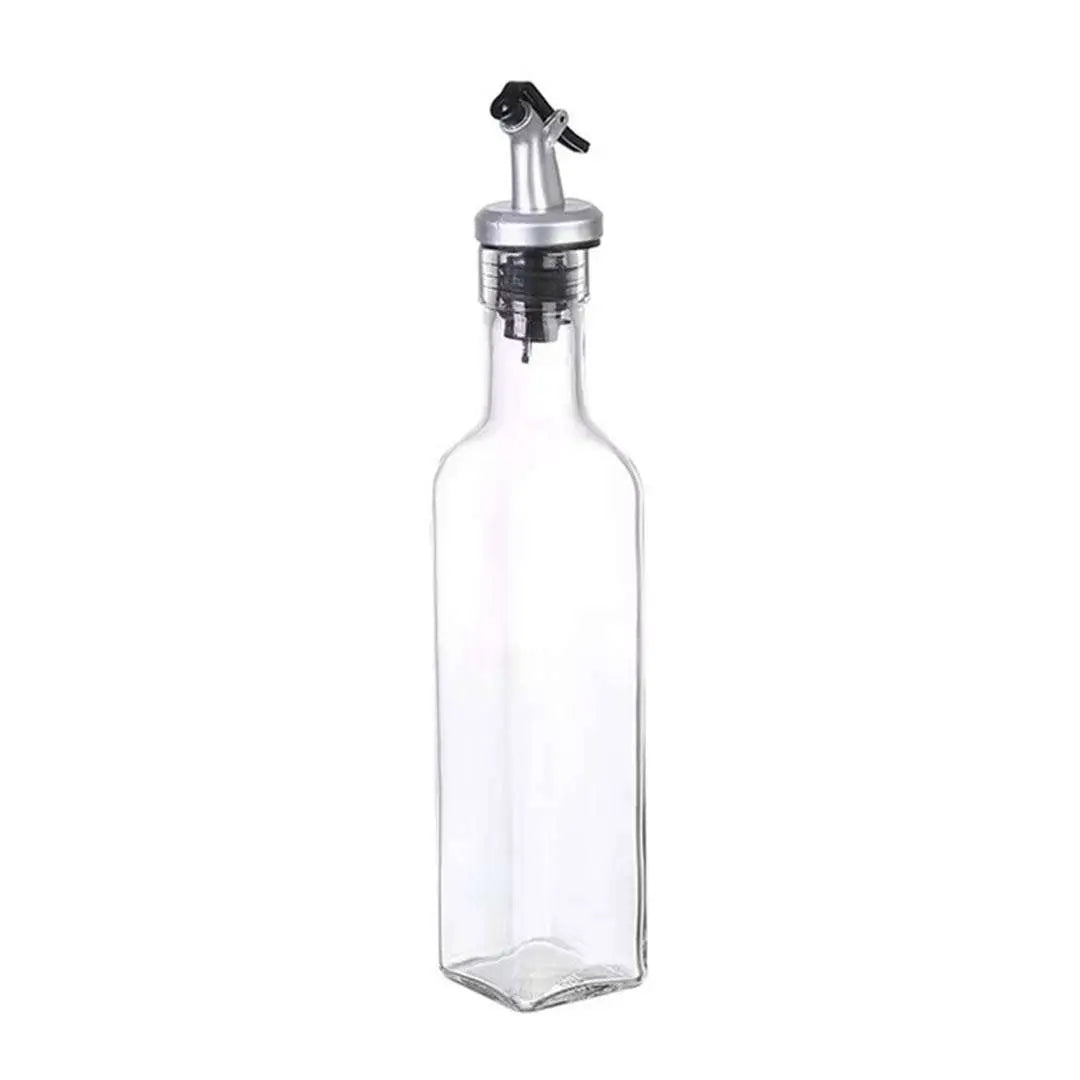 Botella Dispensador Aceitero Pico Plateado 250 ml