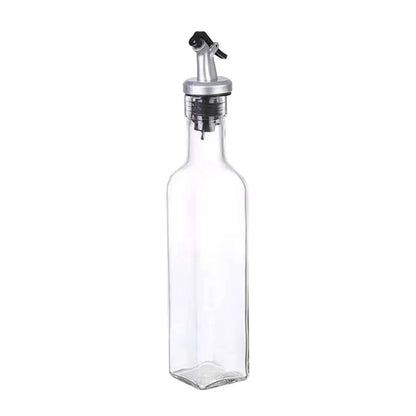 Botella Dispensador Aceitero Pico Plateado 250 ml