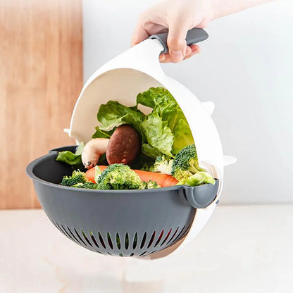 Rallador Rebanador y Escurridor de Vegetales 3 en 1