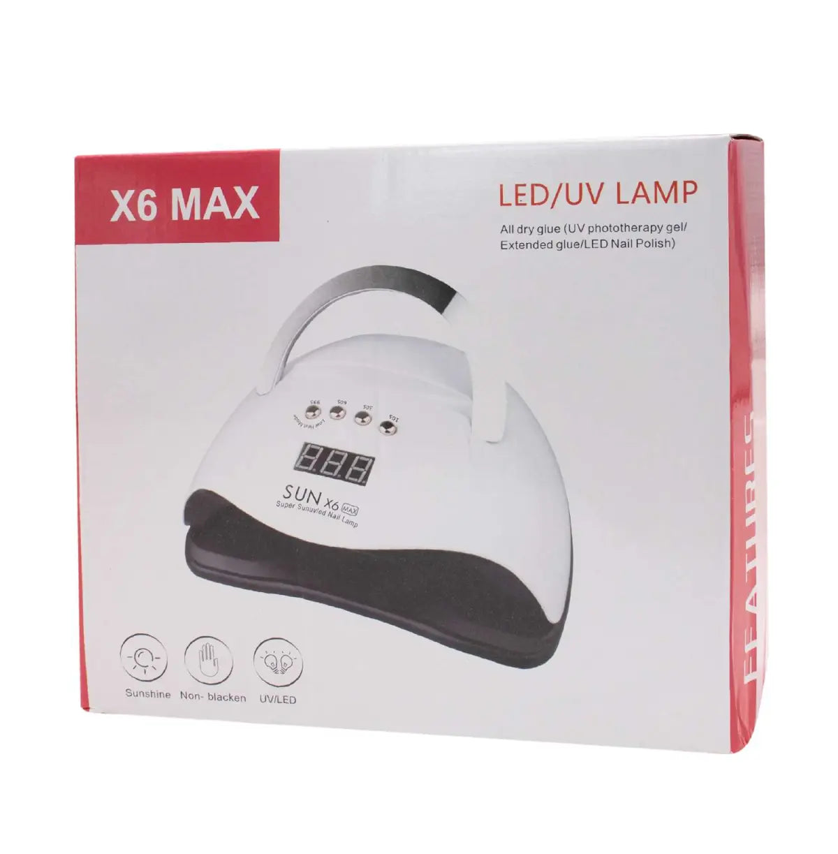 Lámpara secadora de uñas 220W X6 Max