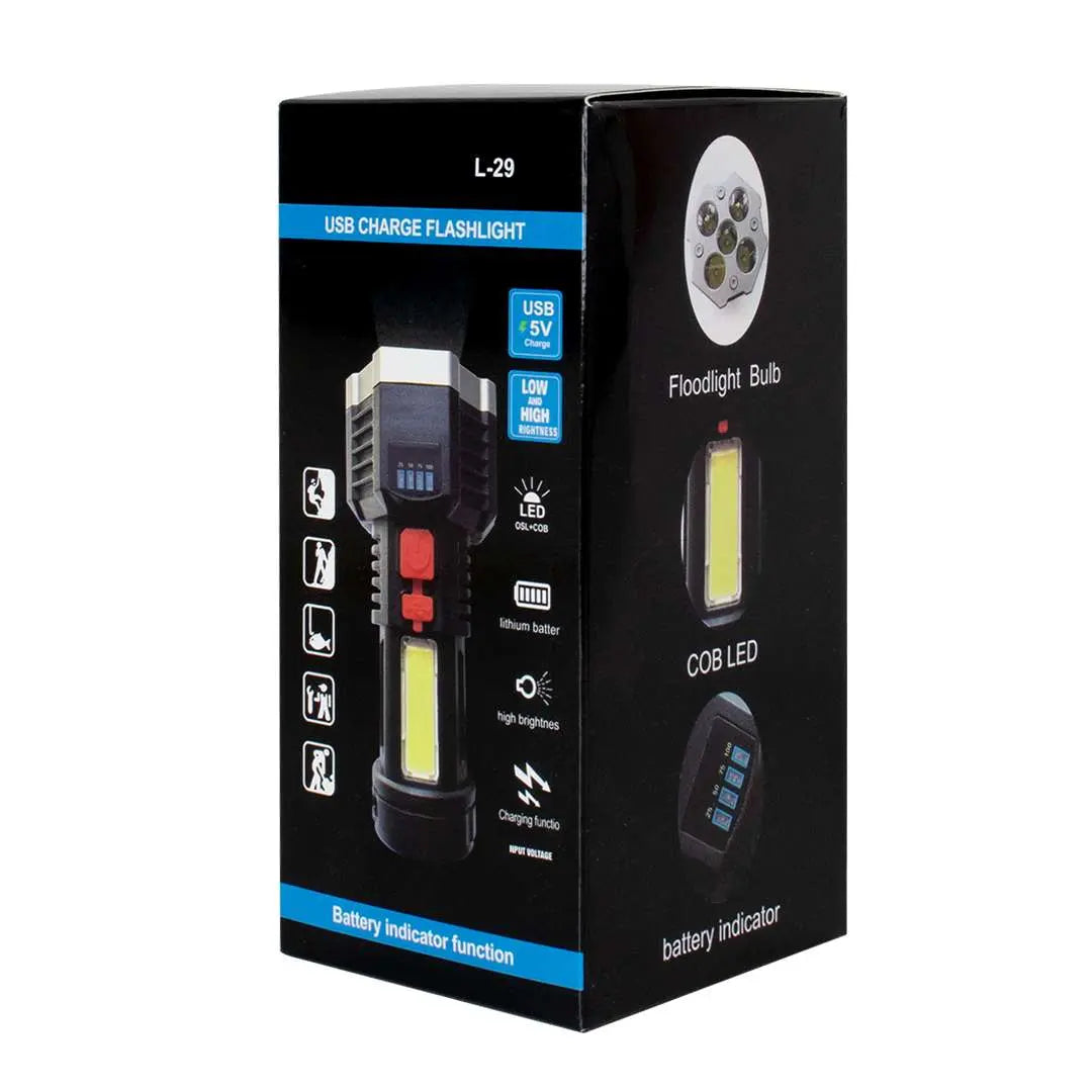 Linterna LED recargable L-29 14 cm