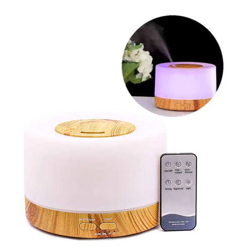 Humidificador 220 V con Control Remoto – Blanco / Madera