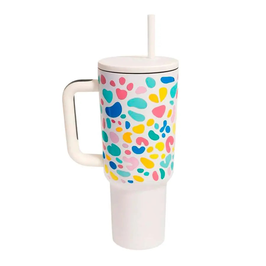Vaso térmico con tapa y agarre – diseño moderno