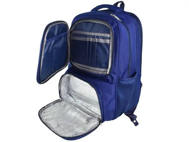 Mochila azul con compartimientos 3 en 1