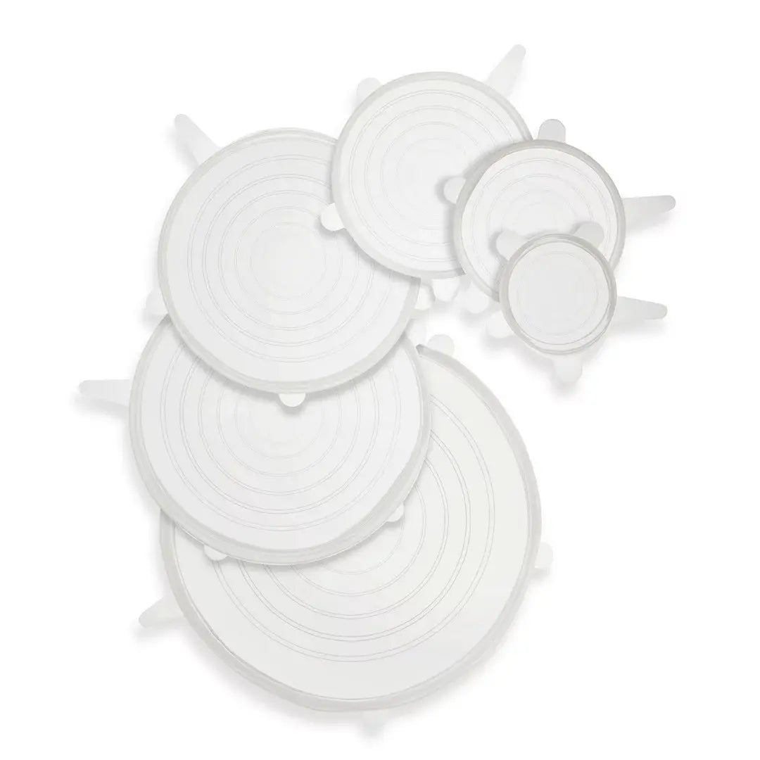 Set de Tapas de Silicona Reutilizables x6