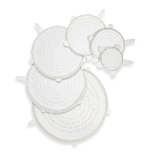 Set de Tapas de Silicona Reutilizables x6