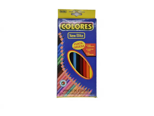 Lapices de colores 17.5cm x12 unidades