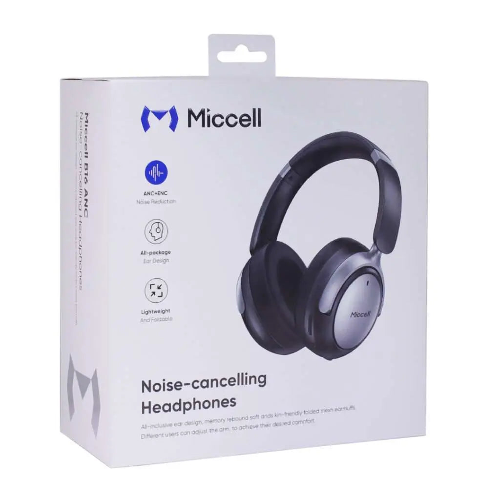 Vincha auricular BT Miccell VQ-B16 ANC negro