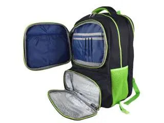 Mochila negra con compartimientos 3 en 1