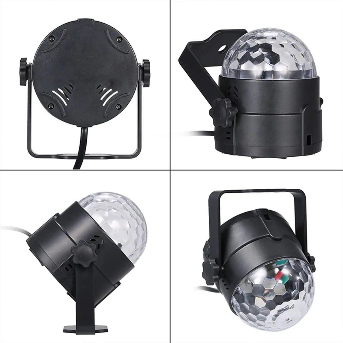 Media bola RGB con movimiento base 220V