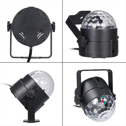 Media bola RGB con movimiento base 220V